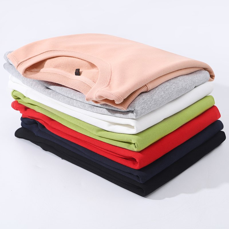 OEM Custom Solid Sweatshirts Multi Colors Crewneck Blank Plain Breathable Outdoor Winter Unisex Sweat Shirts Mens Clothing