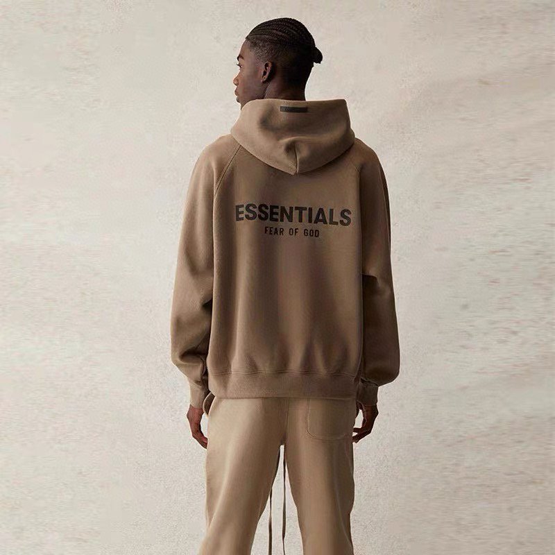 hoodie Baggy High street style Silicone print on the back men's hoodies & sweatshirts Ess clothes custom