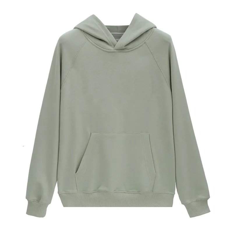 OEM supplier cut and sew blank thick 380 gsm hoodies custom logo embroidery printing pullover cotton fleece sweatshirt