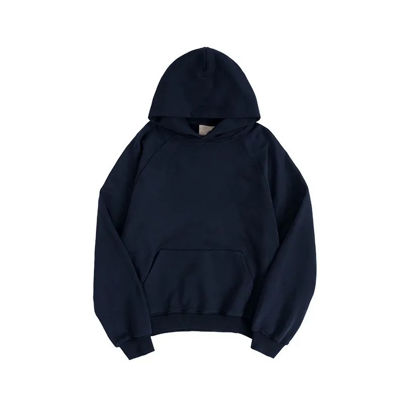 OEM supplier cut and sew blank thick 380 gsm hoodies custom logo embroidery printing pullover cotton fleece sweatshirt