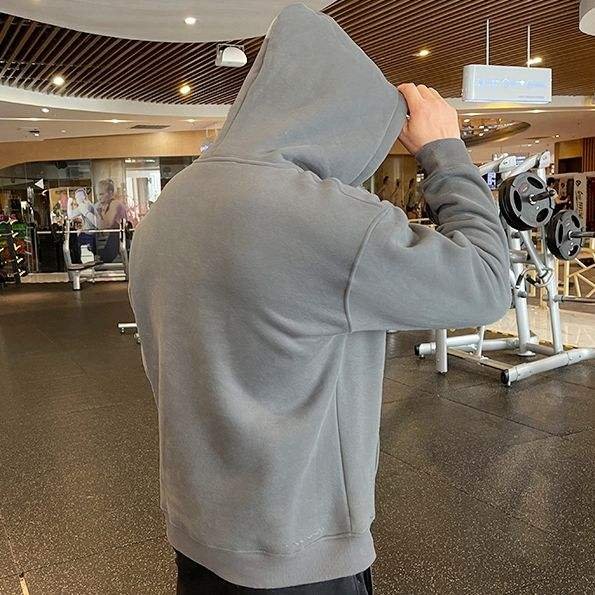 Custom Logo Heavyweight Blank Men's Hoodies Wholesale Oversized Streetwear Cotton Hoodie With Printed Designs