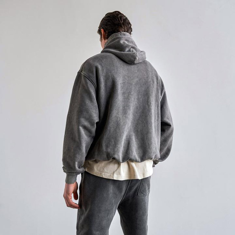 Wholesale Superior Stone Vintage Washed Hoodie Tie Dye 3d Print Acid Wash Hoodie Heavyweight Cotton French Terry Men's Hoodies