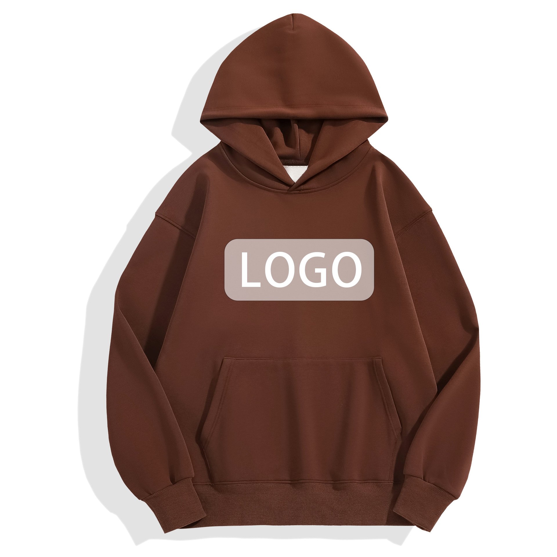 Manufacturer High Quality HeavyWeight Custom LOGO 420G 100%Cotton Oversize Fleece Puff Printing Unisex Men's Hoodies&Sweatshirts