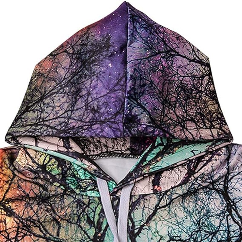 Sublimation Digital Printing Sublimated 100% Polyester Fleece Fabric Streetwear Customizable Logo Men's Hoodies Sweatshirts