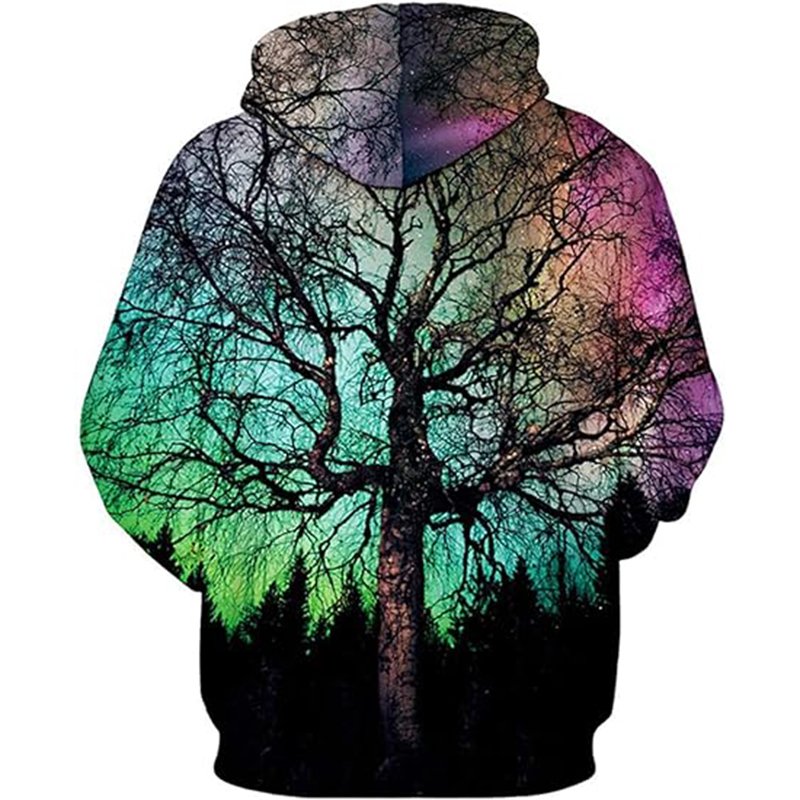 Sublimation Digital Printing Sublimated 100% Polyester Fleece Fabric Streetwear Customizable Logo Men's Hoodies Sweatshirts
