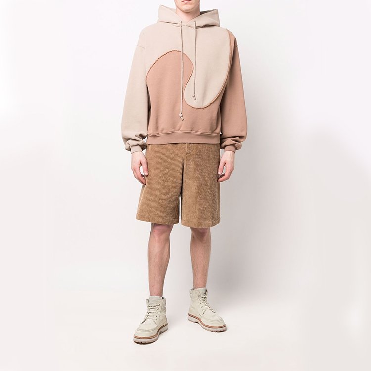DiZNEW OEM custom made high quality contrast color french terry hoodie men unisex cotton hoodies