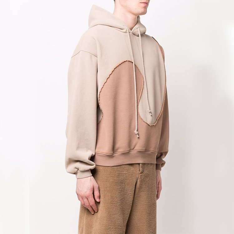 DiZNEW OEM custom made high quality contrast color french terry hoodie men unisex cotton hoodies