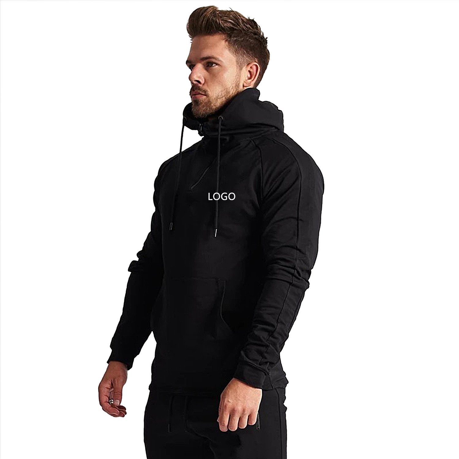 Custom Logo Printed Wholesale Pullover Plain Blank Gym Men's Hoodies