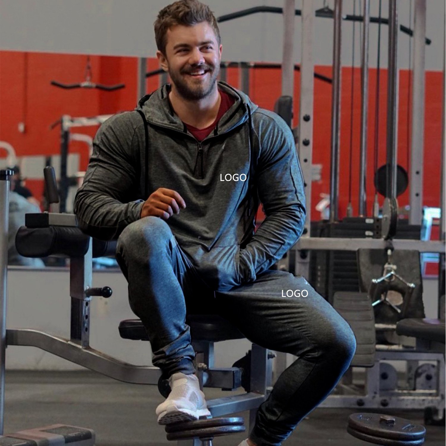Custom Logo Printed Wholesale Pullover Plain Blank Gym Men's Hoodies