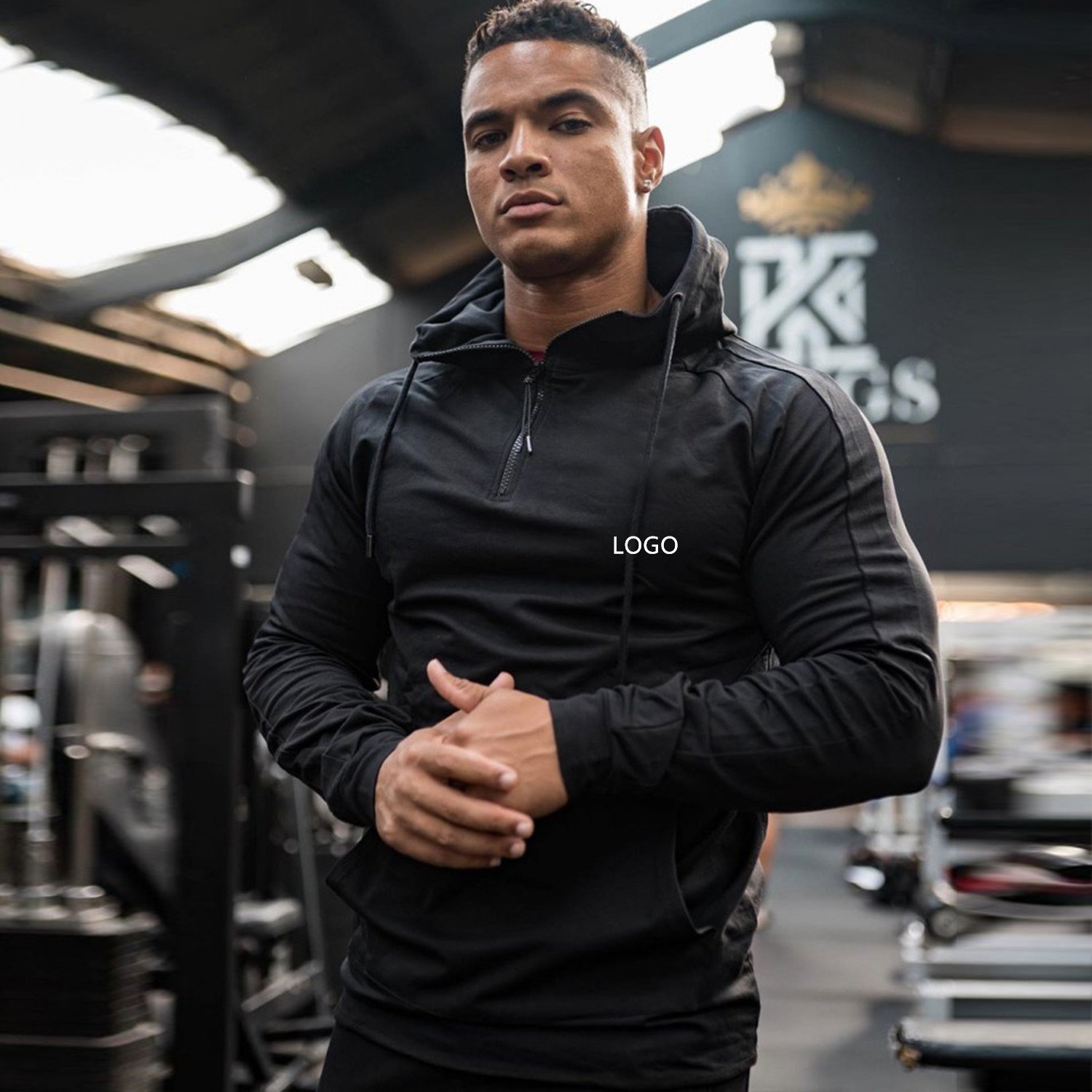 Custom Logo Printed Wholesale Pullover Plain Blank Gym Men's Hoodies