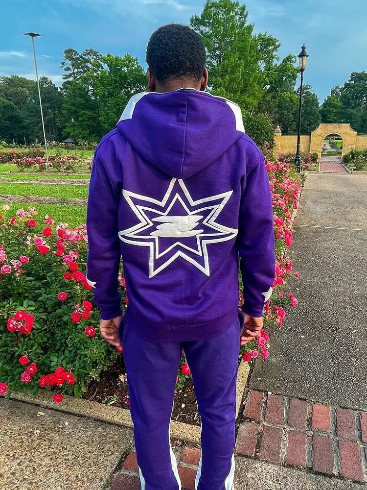 Wholesale embroidery logo full zip up hoodies men streetwear custom heavyweight cotton y2k puff print hoodies men