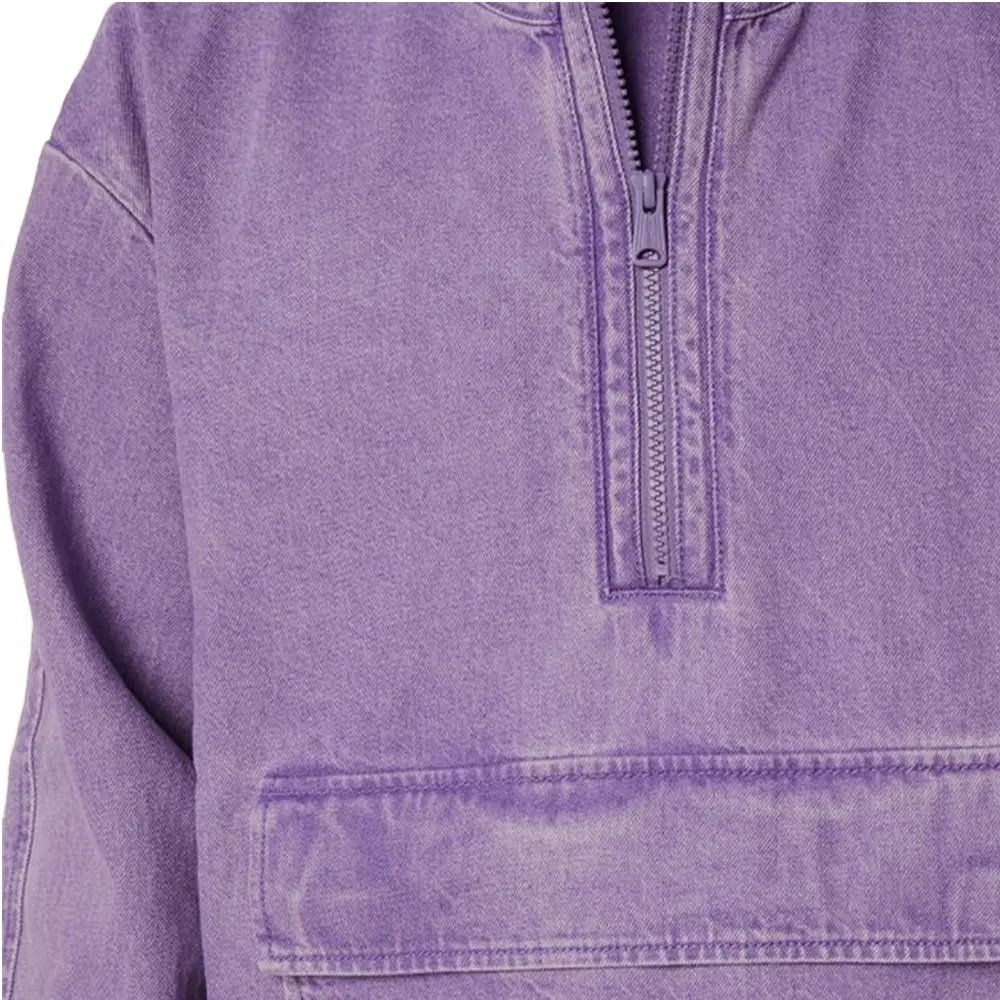 High Quality Customized Weight Wholesale Men's Oversized Street Denim Acid Vintage Washed Hoodie