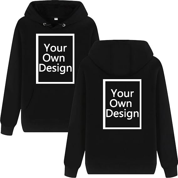 Custom Hoodie for men&women Personalized Sweatshirt Your Own design DIY print autumn winter Hooded Front & Back