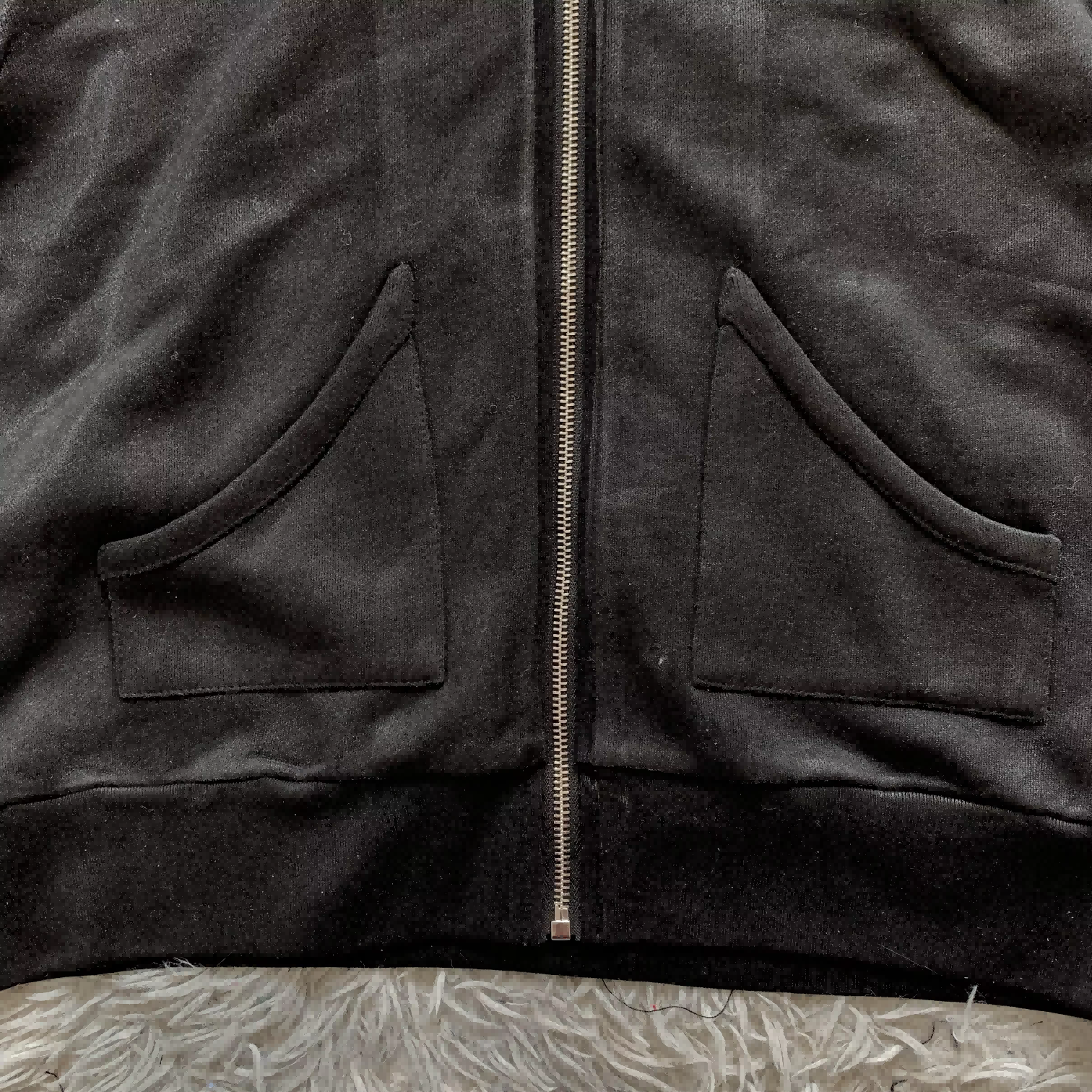 Custom hoodie 500gsm detachable hoody with faux fur hood heavyweight acid wash cropped zip up hoodies jacket for men
