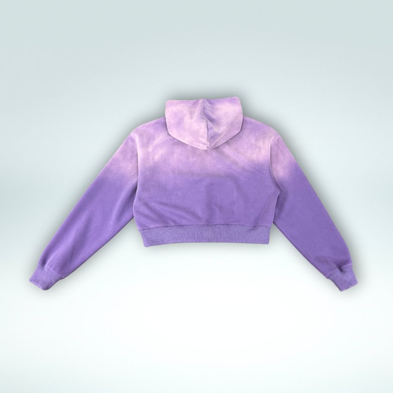 custom Streetwear unisex oversize baggy boxy french terry pullover sweatshirt vintage acid wash blank cropped hoodie men