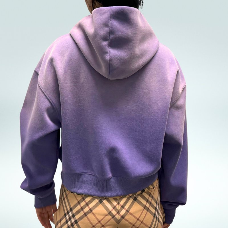 custom Streetwear unisex oversize baggy boxy french terry pullover sweatshirt vintage acid wash blank cropped hoodie men