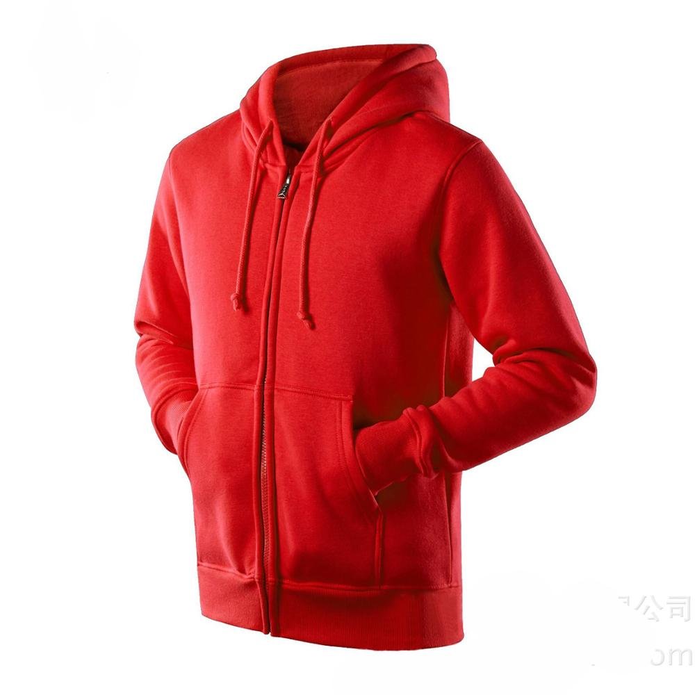Custom Logo Full Zip Men's Fashion Hooded Sweatshirts Pullover Print and Letter Pattern Size Plus Fleece Material with Zipper