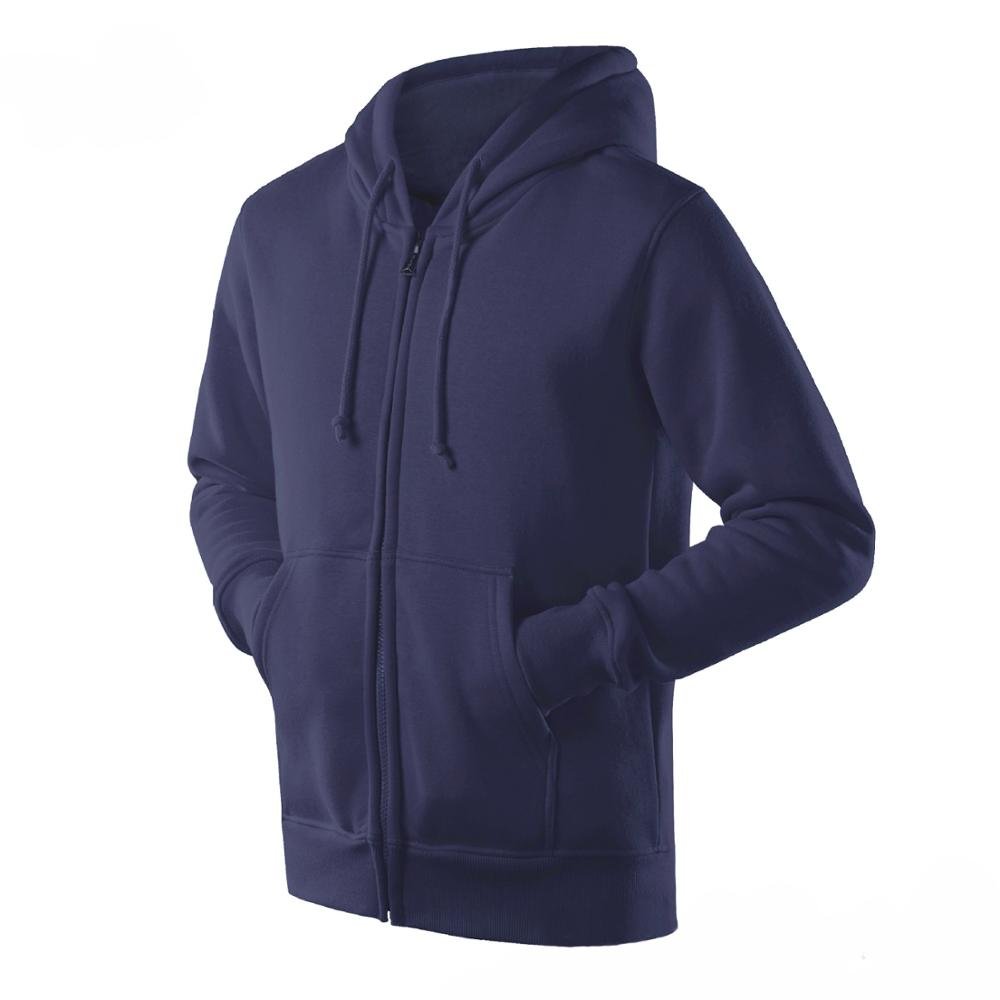 Custom Logo Full Zip Men's Fashion Hooded Sweatshirts Pullover Print and Letter Pattern Size Plus Fleece Material with Zipper