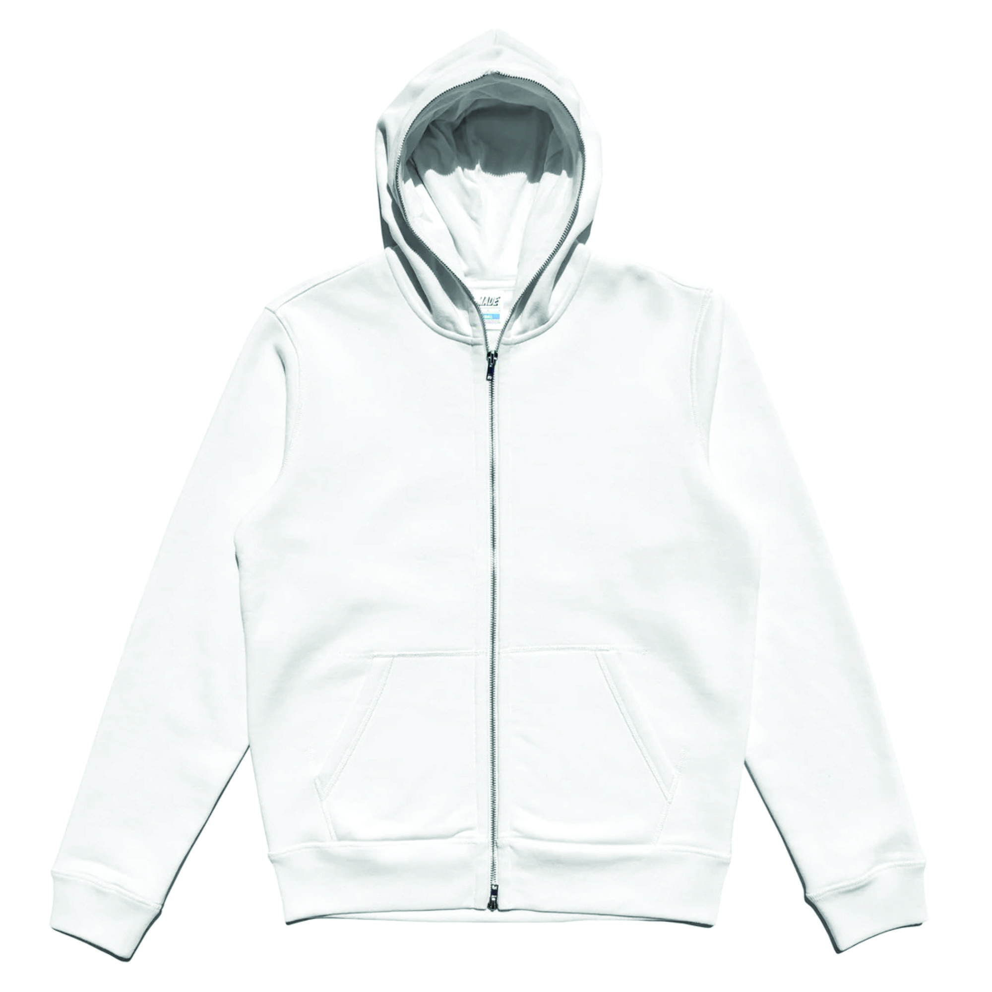 Wholesale Custom Logo Men's Full-Face Zip-Up Sweater Jacket Coat Rhinestones ODM Supply Puff Techniques Plain Dyed Winter