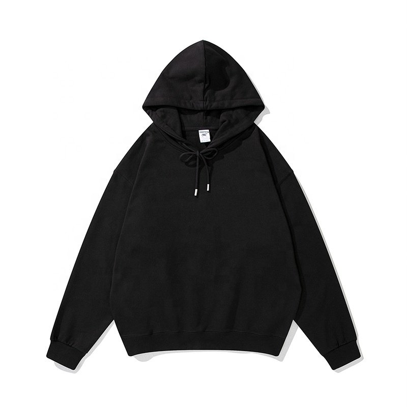 Ready to Ship High Quality 488gsm 100% Cotton Oversized Drop Shoulder Blank Hoodie Factory Direct Wholesale Custom Logo Printing