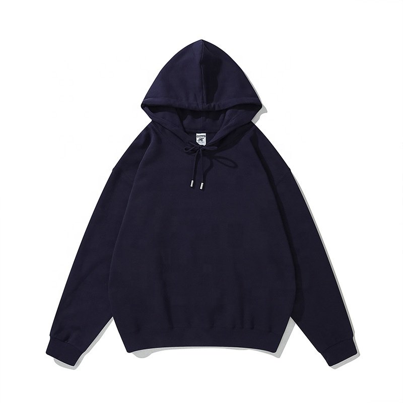 Ready to Ship High Quality 488gsm 100% Cotton Oversized Drop Shoulder Blank Hoodie Factory Direct Wholesale Custom Logo Printing