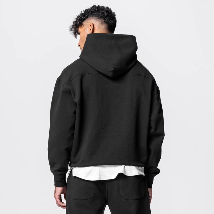 Custom manufacturer unisex street wear french terry men blank pullover hoodies
