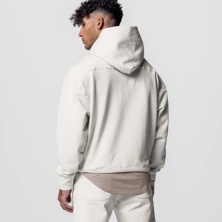 Custom manufacturer unisex street wear french terry men blank pullover hoodies