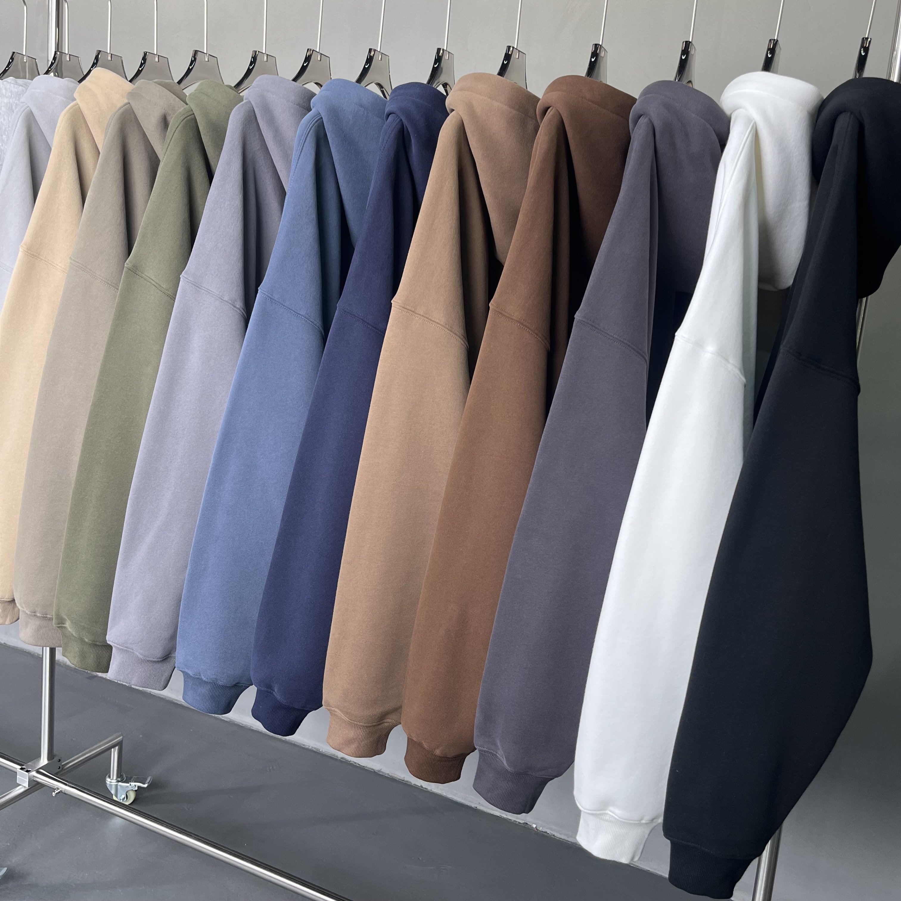 Luxury Streetwear 400gsm 100% Cotton Oversized Mens Hoodies casual Blank Customized Hoodie men's hoodies