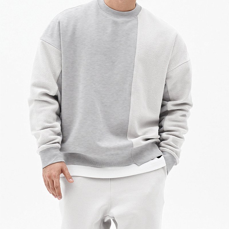 Exercise Essentials Plus Size Men's Hoodies Round Collar Athletic Works Soft Hoodie Loose Mens Active Hoodies