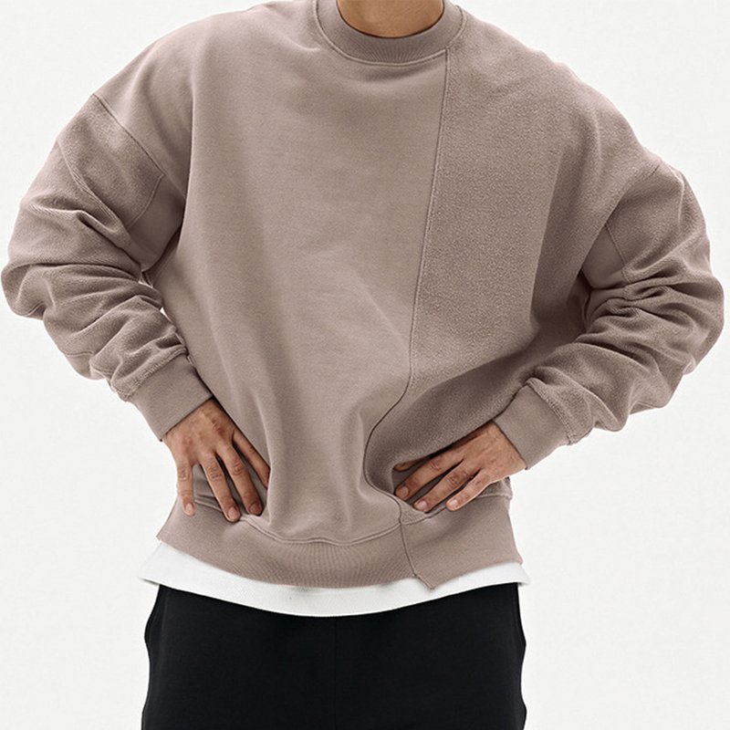 Exercise Essentials Plus Size Men's Hoodies Round Collar Athletic Works Soft Hoodie Loose Mens Active Hoodies