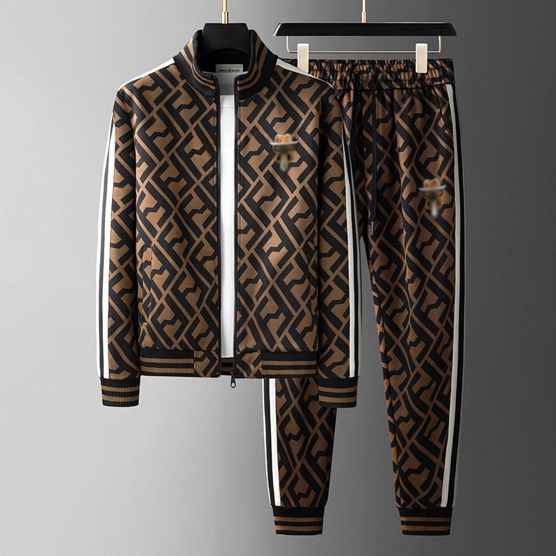 Corduroy 2 piece sweatsuit set men's clothing suits for men's hoodies & sweatshirts set