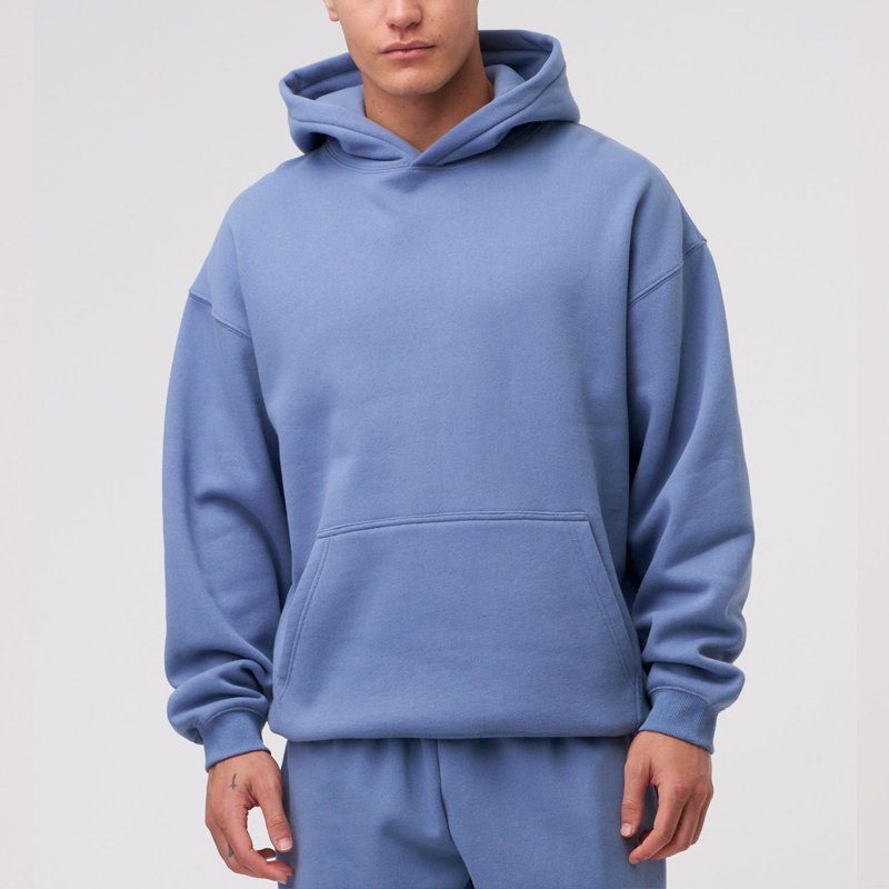 Wholesale manufacturer OEM customs vintage essentials boxy hoodie heavy weight oversized plain hoodies for men