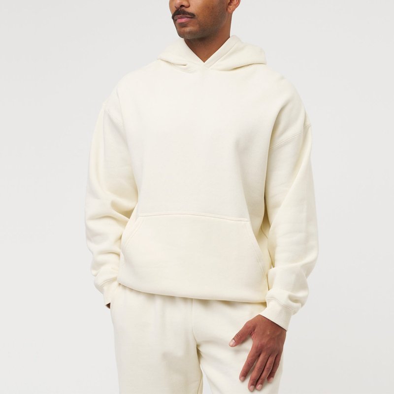 Wholesale manufacturer OEM customs vintage essentials boxy hoodie heavy weight oversized plain hoodies for men