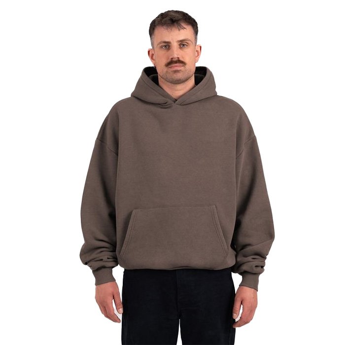 320g50% polyester 50% cotton solid color drop shoulder men's hoodies Men's Hoodie Unisex Hoodie