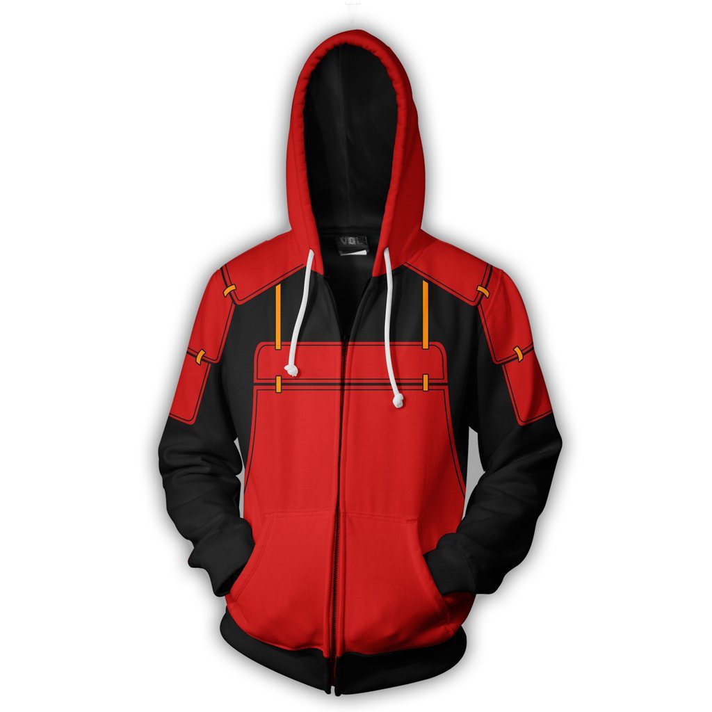 Hot Sell New Anime 3d Print Zip Up Hooded Sweater Coat Shirt Cosplay Anime Stock Wholesale Mens Sweatshirt
