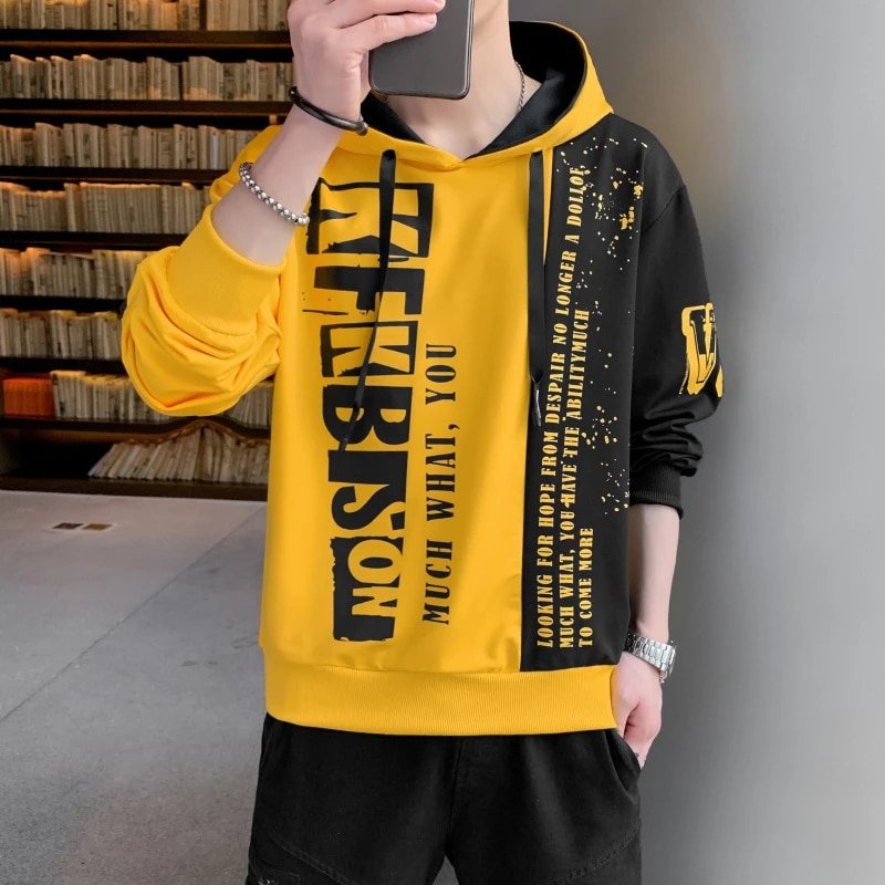 Customization Hip Hop Black Hoodie Men Men's Winter Fleece Hoodies Men's Hoodies & Sweatshirts