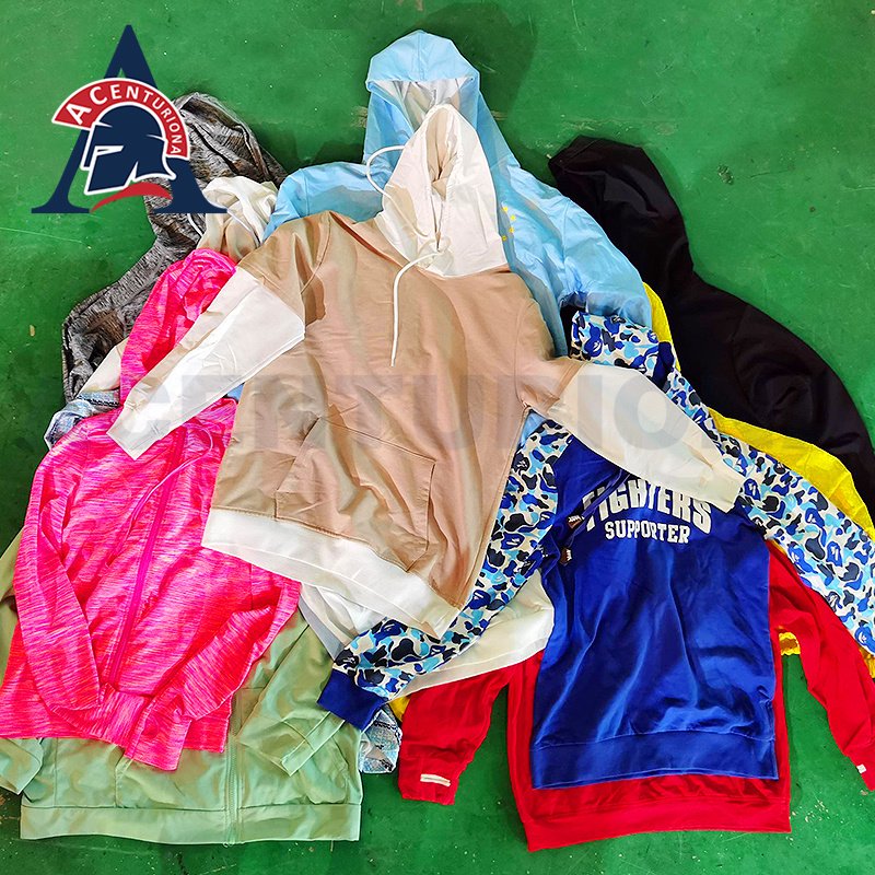 used men clothes pakaian bekas hoodie sweatshirt import second hand clothing bales hoodies from uk korea 45kg-50kg