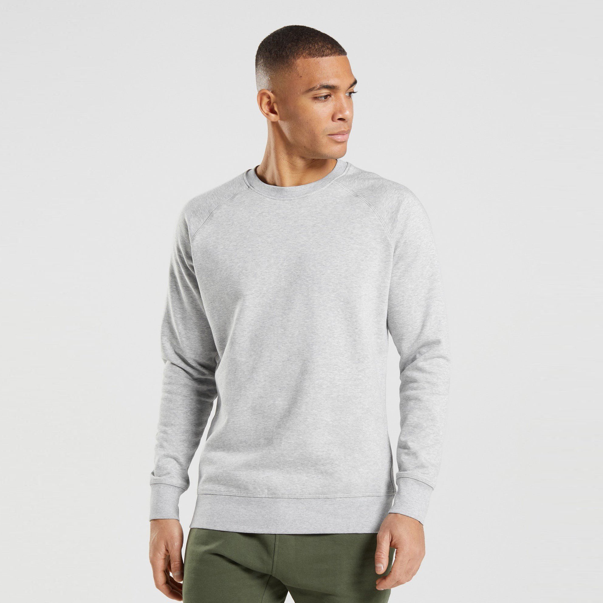 Custom Logo Men's Crew Neck Long Sleeve Pullover Sweater Winter Sweatshirt with Embroidered Pattern and Lined Design