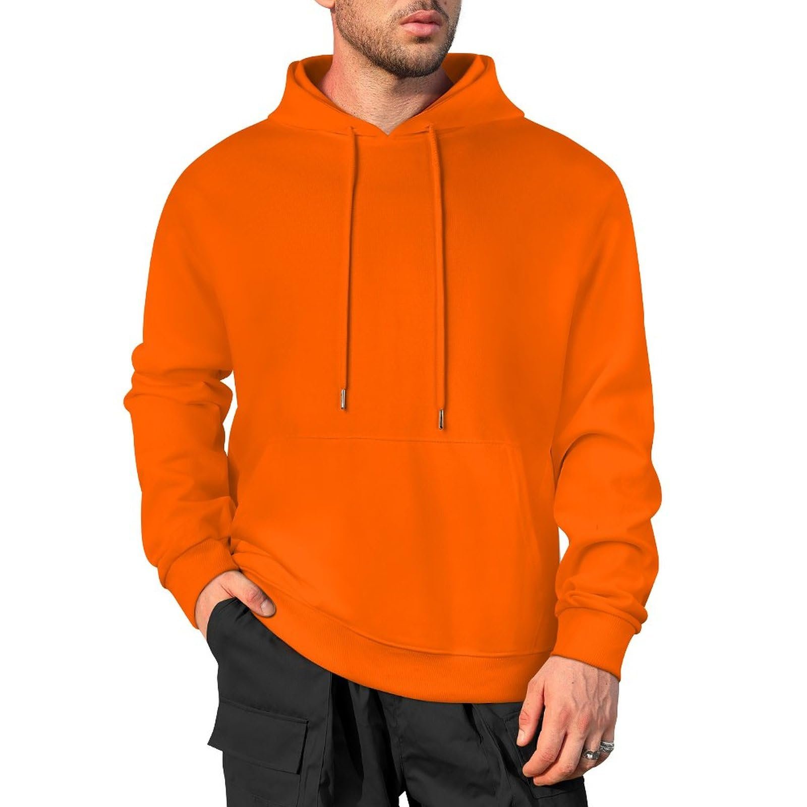OEM Custom Logo Text Design Men's Pullover Hoodies Unisex Women's Hoodies Sweatshirts 4 Sides Print High Quality Wholesale