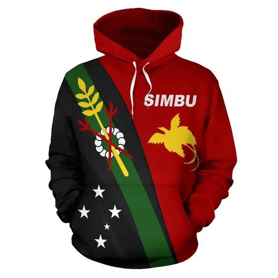 Wholesale Low Price Papua New Guinea Hoodie Papua New Guinea Flag Coat of Arms Since 1949 Sublimation Printing Men's Hoodie