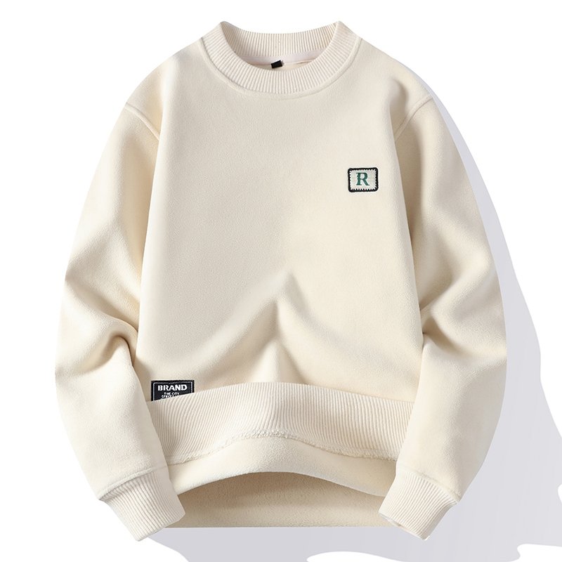 Wholesale Custom Logo Men's Thick Winter Hoodie with Print Pattern Long Sleeve Pullover Knitted Jacket Breathable Fashion Design