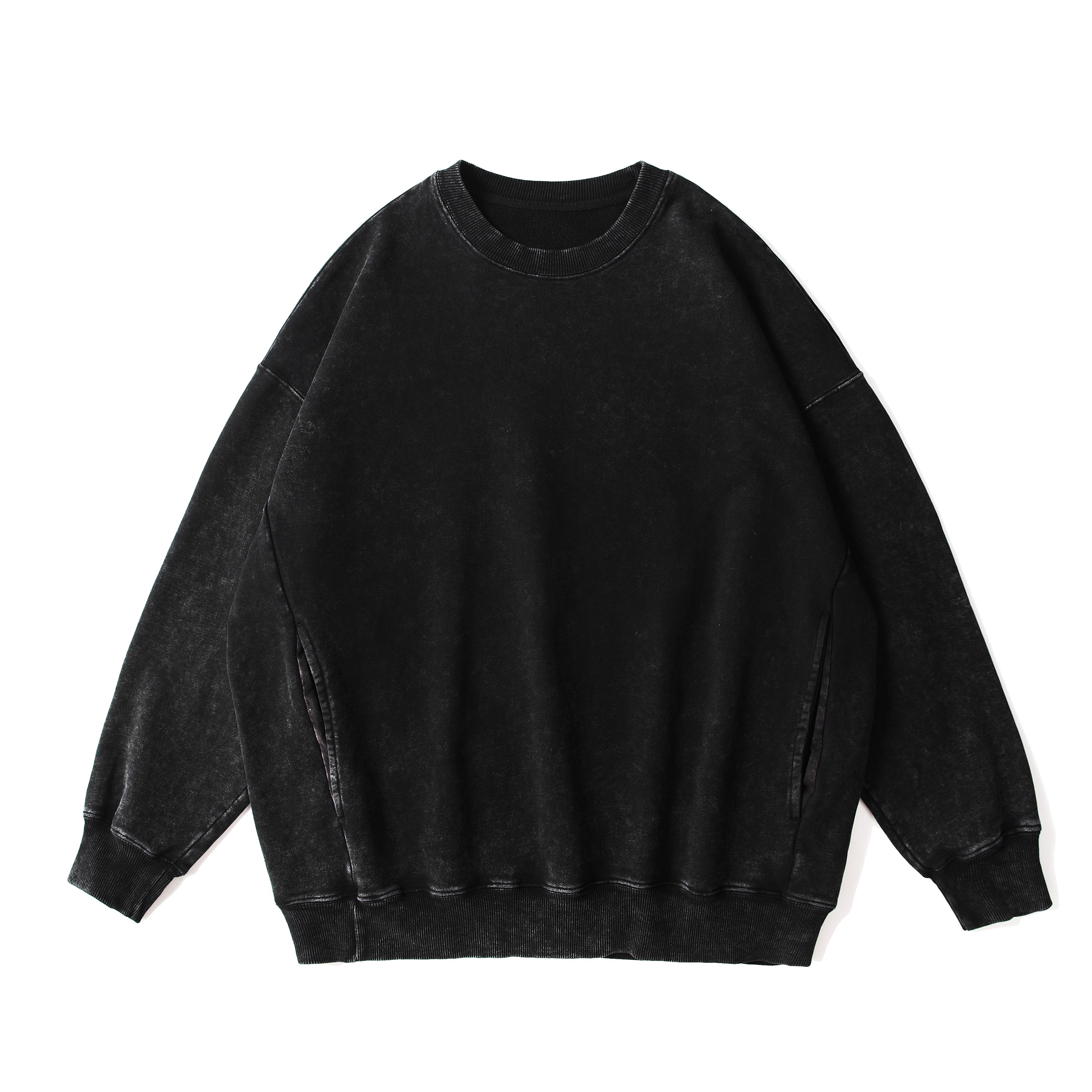 cotton custom vintage tracksuit Heavyweight sweaters clothes oversized acid washed hoodies men