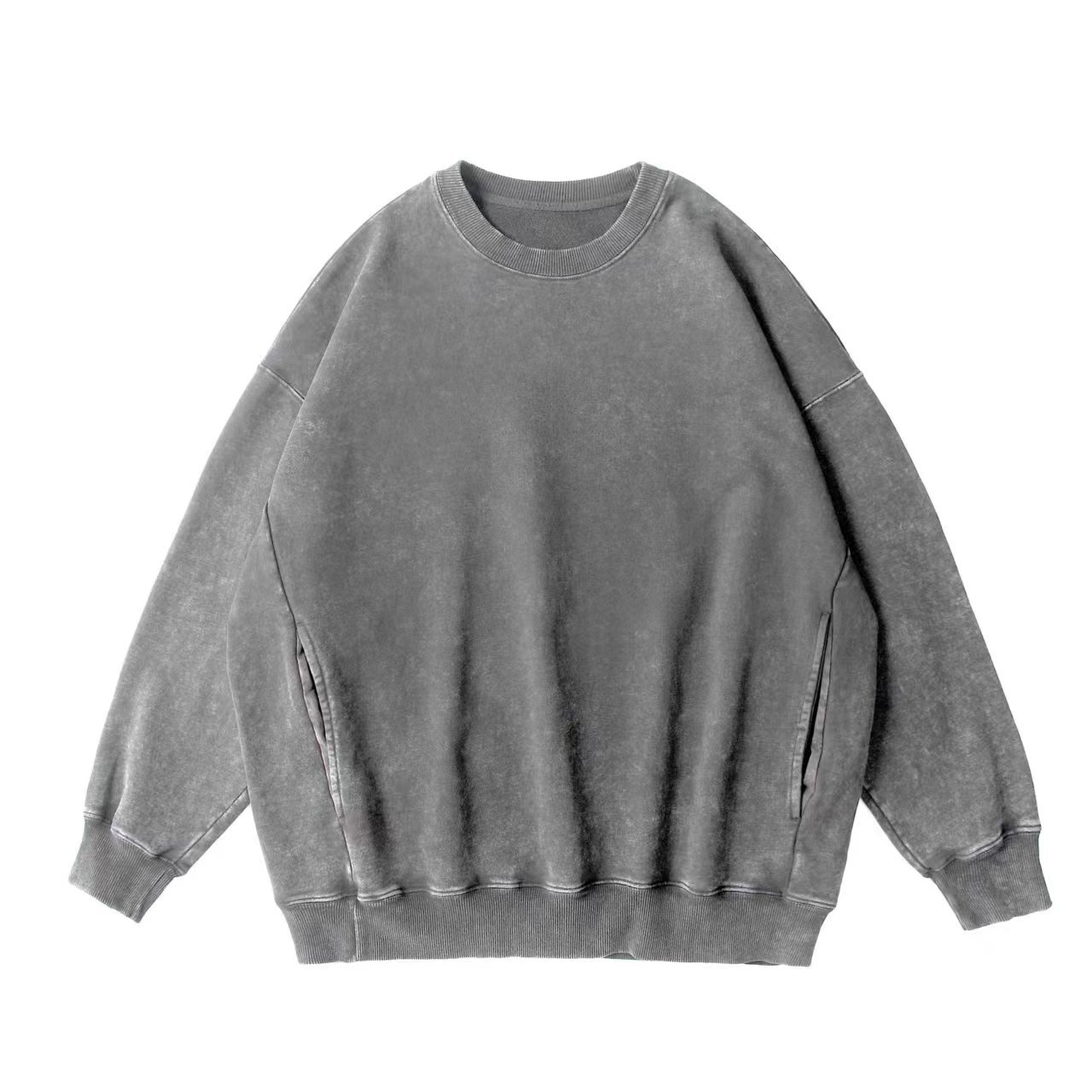 cotton custom vintage tracksuit Heavyweight sweaters clothes oversized acid washed hoodies men