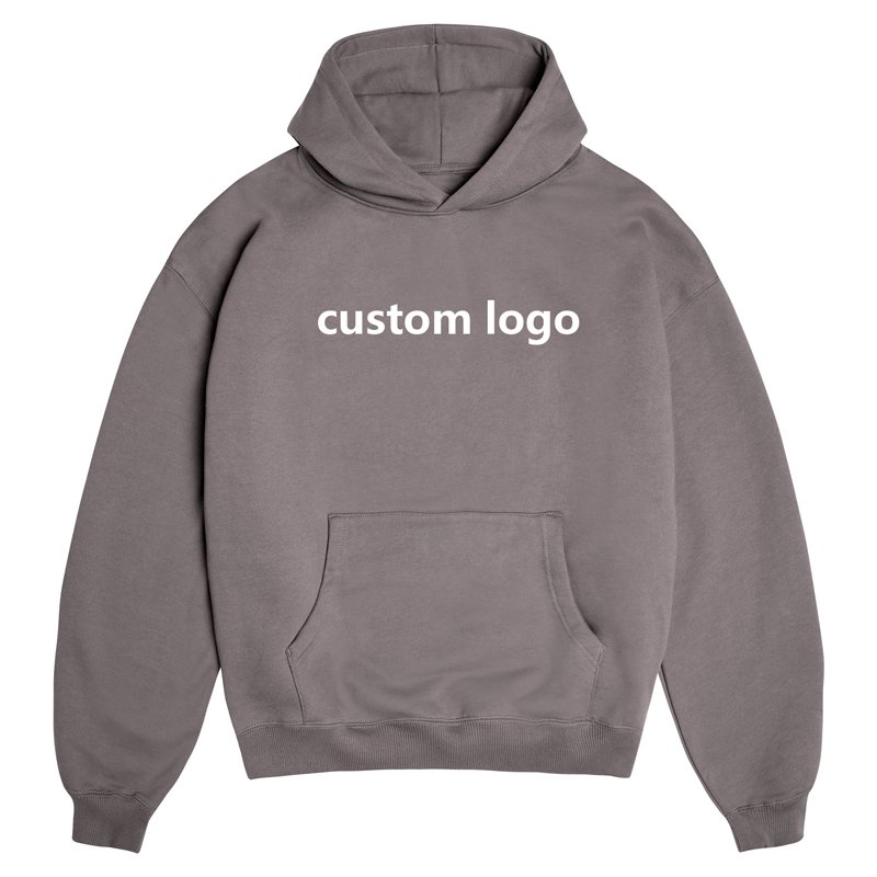 Luxury Cotton Thick Heavy Gsm French Terry Pullover Boxy Hoodie Custom Drop Shoulder Fleece Oversized Hoodies