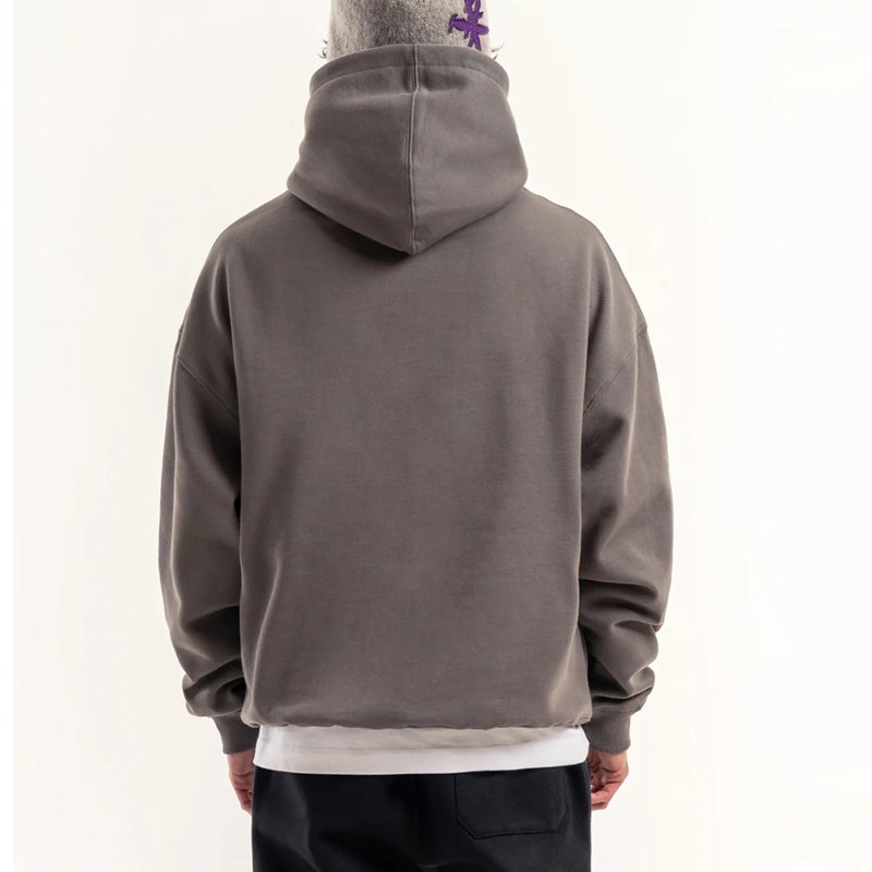 Luxury Cotton Thick Heavy Gsm French Terry Pullover Boxy Hoodie Custom Drop Shoulder Fleece Oversized Hoodies