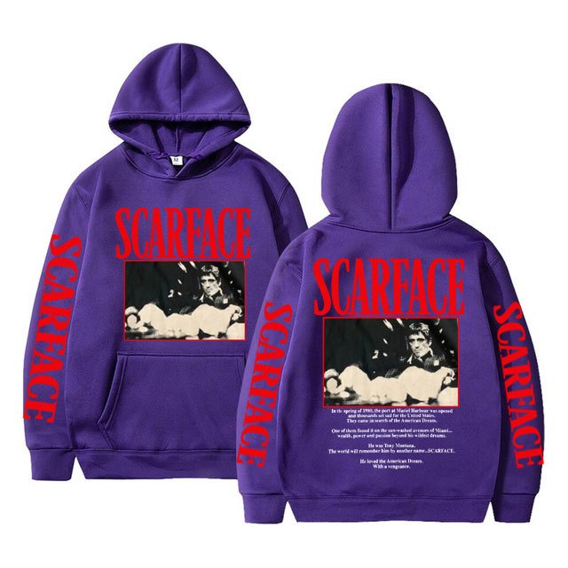custom 3d printed American Classics scarface Iconic 80s Movie Tony plus size cotton Long Sleeve mens Hoodie Sweatshirts