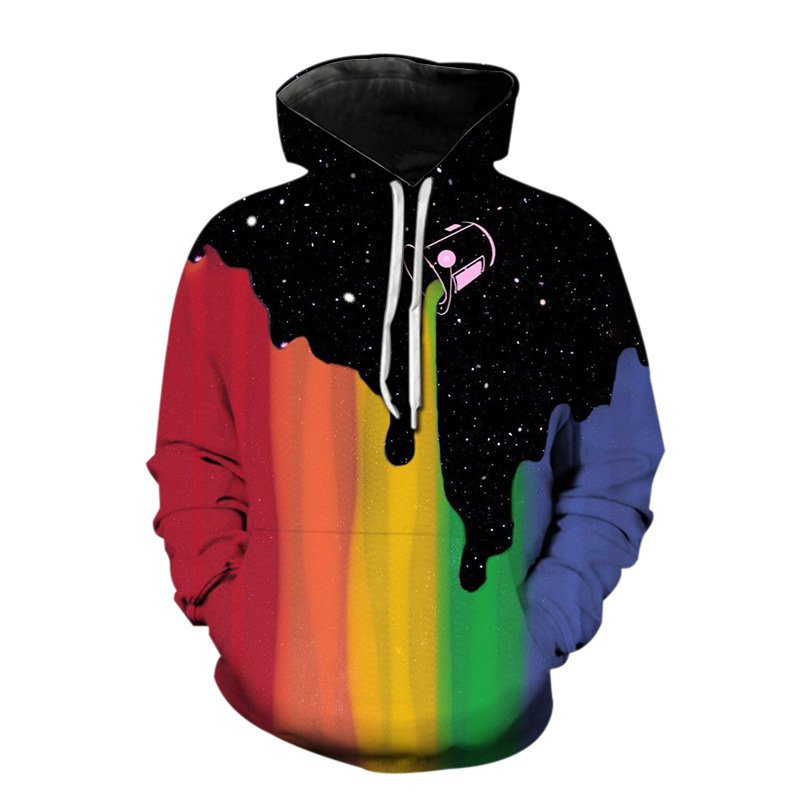 Custom 3D Digital Printing Men's Hoodies Jogging Jacket Track Suit 2 Piece Set Streetwear Reflective Tracksuit for Men