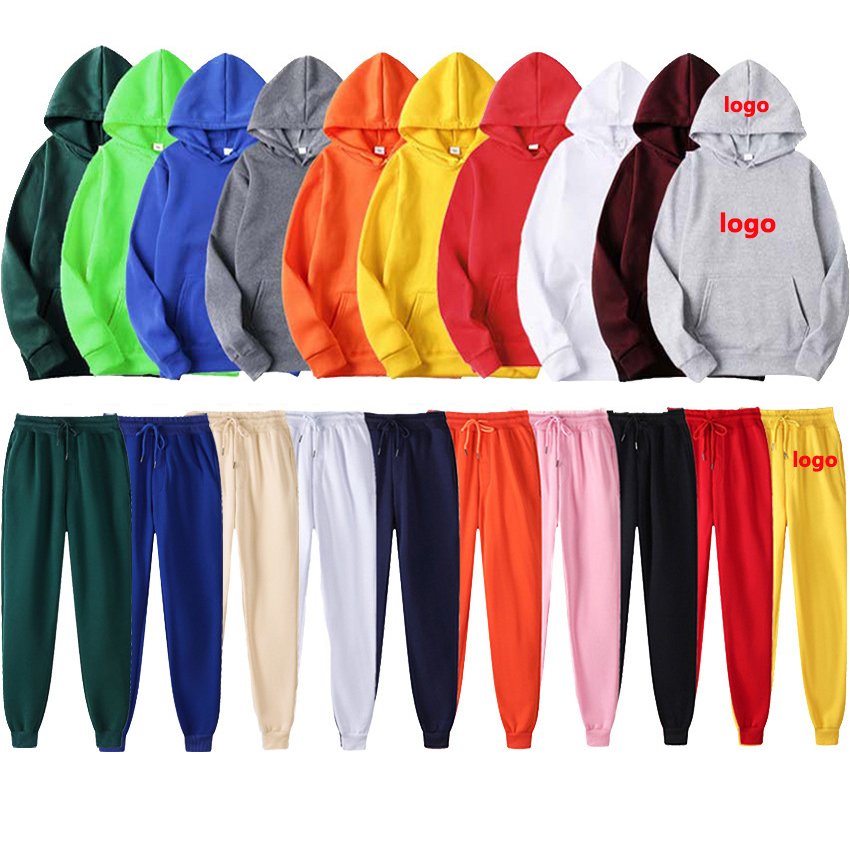 Custom Logo heavyweight plain Thick men's hoodies sweatshirts unisex embroidered Streetwear puff printing cotton women's Hoodies
