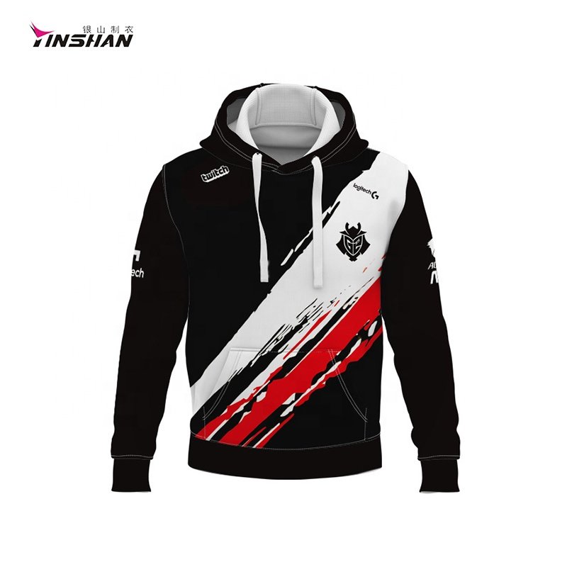 custom logo warmth windproof embroidered sportswear sublimation print men's hoodies for Racing teamwork