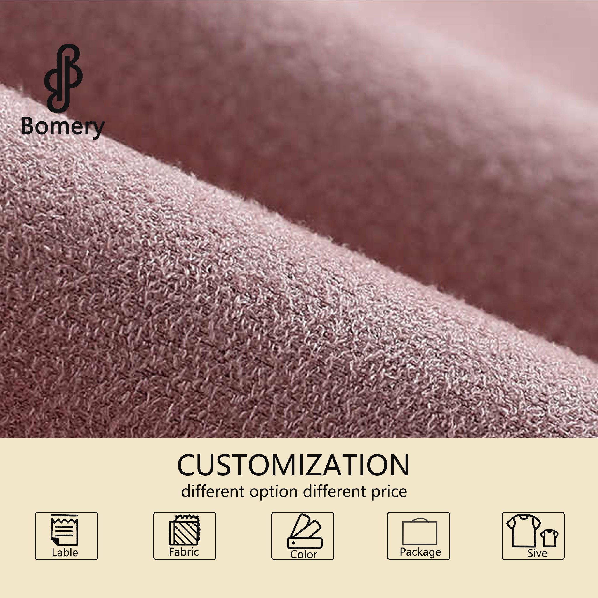 Bomery 2024 Unisex Custom Puff Print Hoodie High Quality men's hoodie Oversized Zip-Up Sweatshirt Anti-Wrinkle men's hoodies